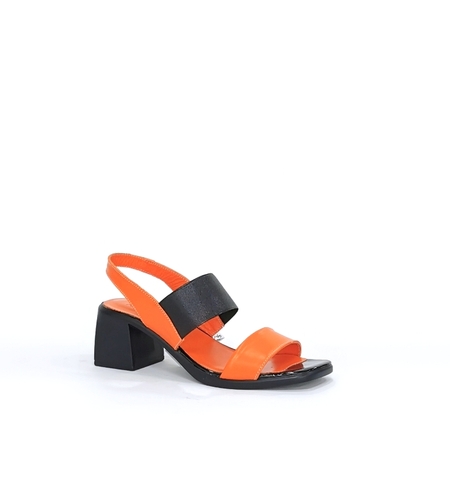 Женские элегантные босоножки  / натуральной кожи  / оранжевого  /77052