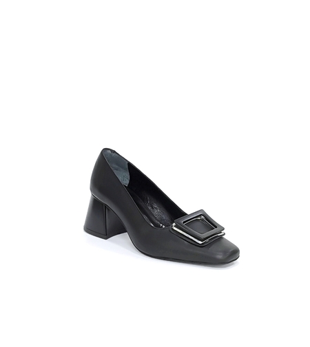 Дамски елегантни обувки / естествена кожа / 7194/ черно