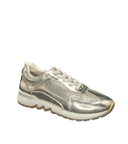 Women's sneakers / genuine leather / anatomical insole / 720-35 / gold