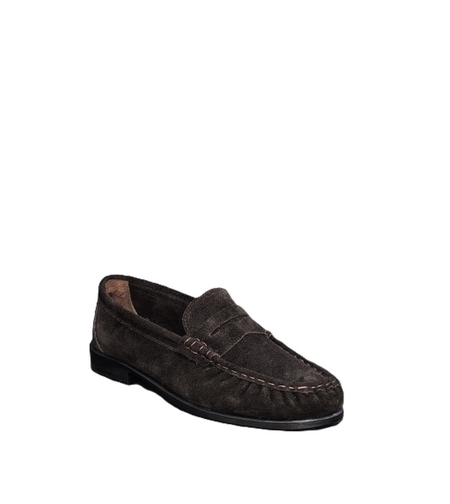 Дамски мокасини / лоуфъри /естествена кожа  /77-52/кафяво