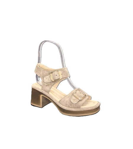 Ladies' elegant sandals / natural leather / 725-02/beige/