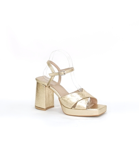 Женские элегантные босоножки/натуральная кожа  / золотого /78631