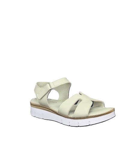 Дамски сандали / анатомична стелка / естествена кожа / зелено   /7366