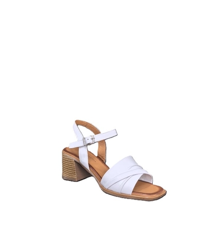 Дамски  елегантни  сандали / естествена  кожа / бяло /7837 -1