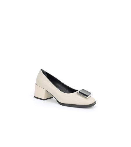 Дамски елегантни обувки  / естествена кожа /7780/сиво