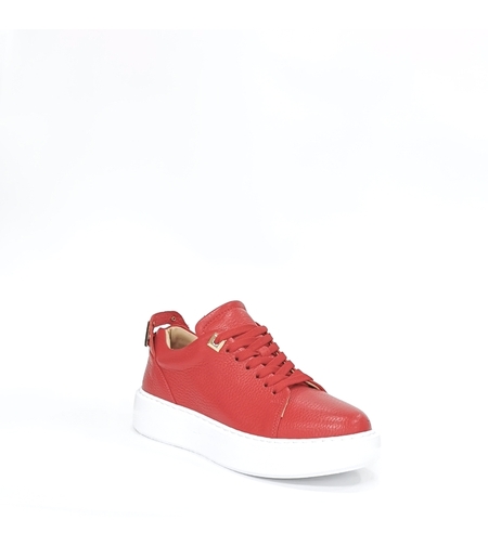 Дамски кец/ естествена кожа /  7785/ червено