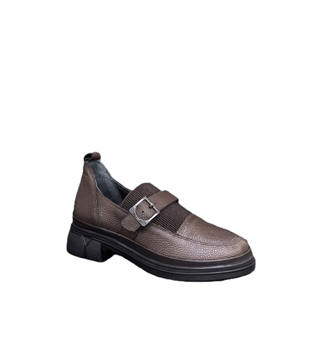 Дамска ежедневна обувка / естествена кожа / анатомична стелка / 72-27/кафяво