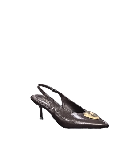 Women's elegant shoes / eco leather / 755-2/brown