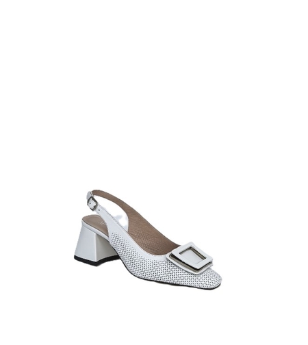 Дамски елегантни обувки / естествена кожа / бяло  /708-168