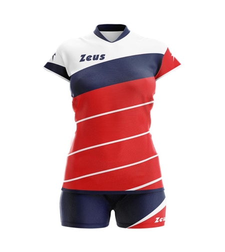 Дамски Волейболен Екип ZEUS Kit Lybra Donna Rosso/Blu