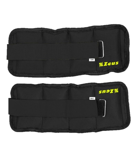 Тежести За Крака / Ръце ZEUS Cavigliera / Polsiera 1.5kg x 2 Nero