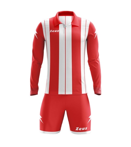 Детски Футболен Екип ZEUS Kit Pitagora Rosso/Bianco