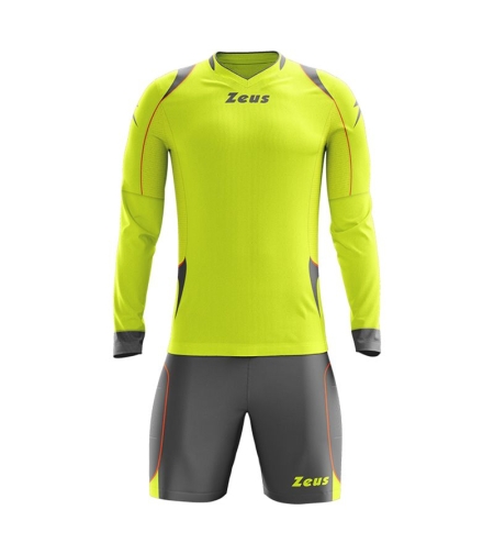 Детски Вратарски Екип ZEUS Kit Gk Paros Giallo fluo/Grigio Scuro