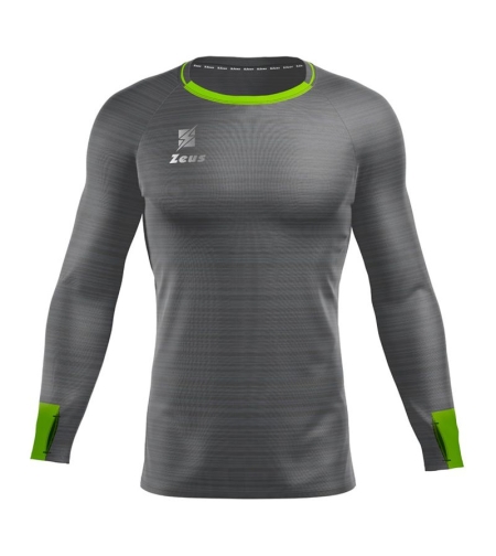 Мъжка Спортна Термо Блуза ZEUS Maglia Flexi Grigio Scuro/Verde Fluo