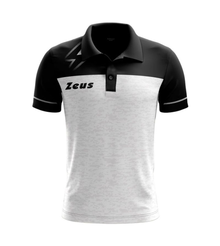 Мъжка Тениска ZEUS Polo Bikolor Bianco/Nero