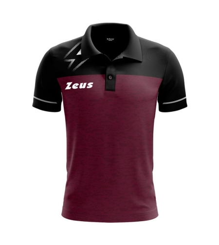 Мъжка Тениска ZEUS Polo Bikolor Granata/Nero