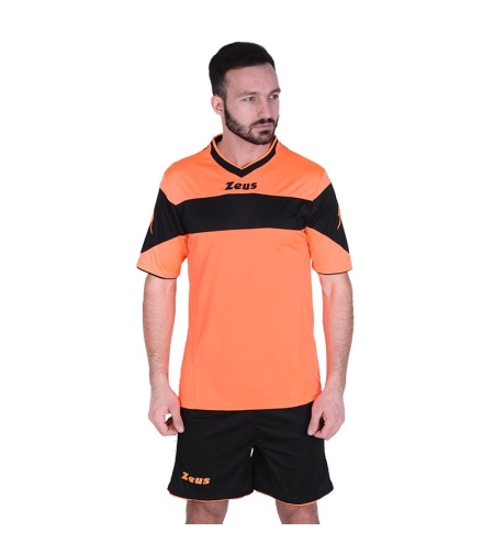 Футболен Екип ZEUS Kit Apollo Arancio Fluo/Nero