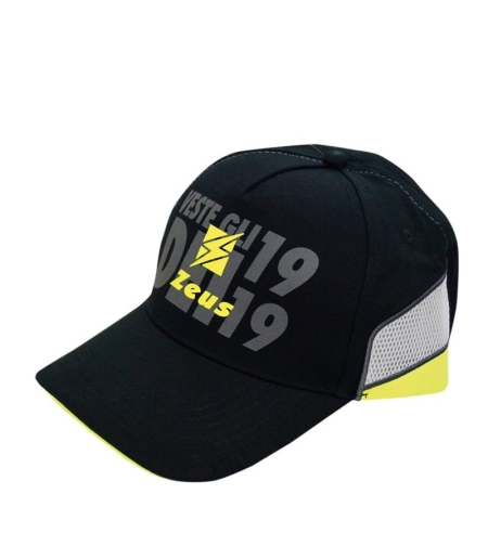 Шапка ZEUS Cappello Duke Nero/Giallo Fluo