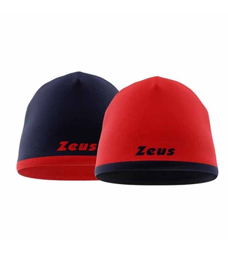 Двулицева Зимна Шапка ZEUS Reversible Zuccotto Bikolor Rosso/Blu
