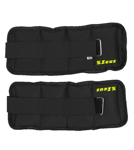 Тежести За Крака / Ръце ZEUS Cavigliera / Polsiera 1kg x 2 Nero
