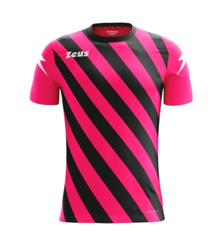 Мъжка Тениска ZEUS Shirt Zip Fucsia/Nero