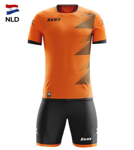 Детски Спортен Екип ZEUS Kit Mundial NLD Arancio Fluo/Nero