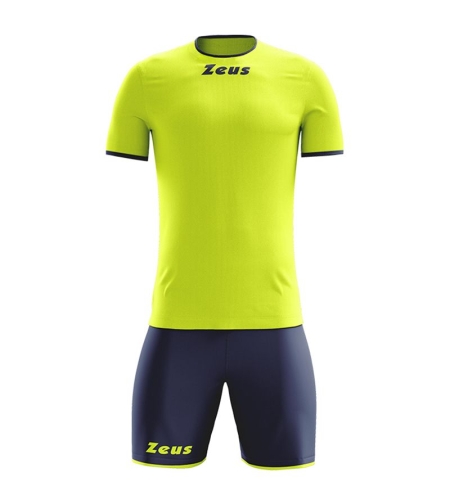 Детски Футболен Екип ZEUS Kit Sticker Giallo Fluo/Blu