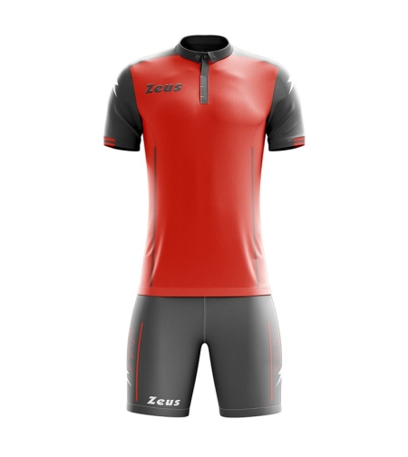 Детски Футболен Екип ZEUS Kit Aquarius Grigio/Rosso