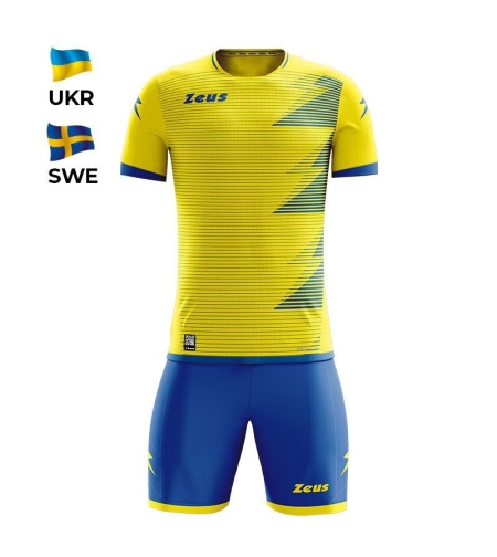 Детски Спортен Екип ZEUS Kit Mundial UKR Giallo/Royal