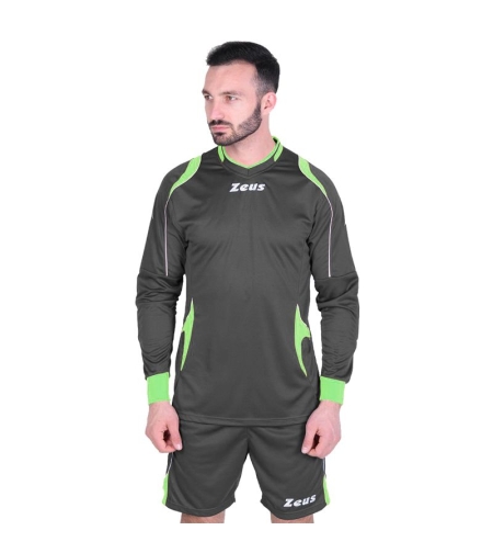 Вратарски Екип ZEUS Kit Gk Paros Grigio scuro/Verde fluo