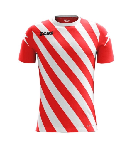 Детска Тениска ZEUS Shirt Zip Rosso/Bianco