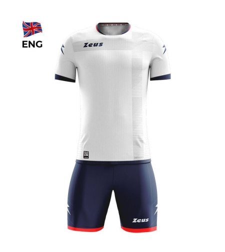 Детски Спортен Екип ZEUS Kit Mundial ENG Bianco/Blu