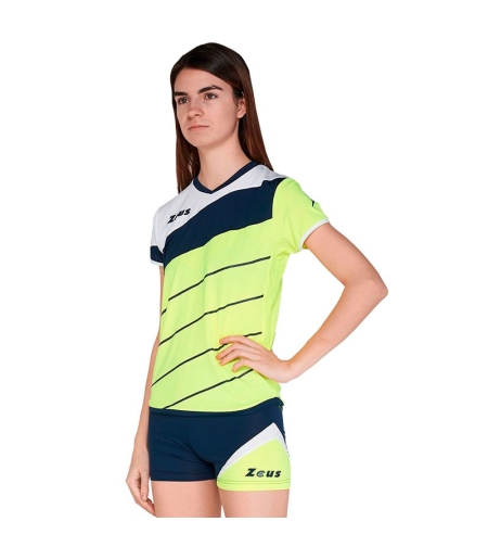 Дамски Волейболен Екип ZEUS Kit Lybra Donna Giallo Fluo/Blu