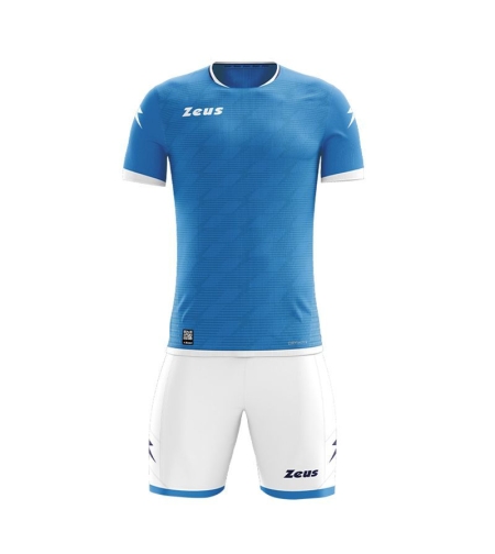 Детски Футболен Екип ZEUS Kit Icon Napoli Bianco/Light Royal
