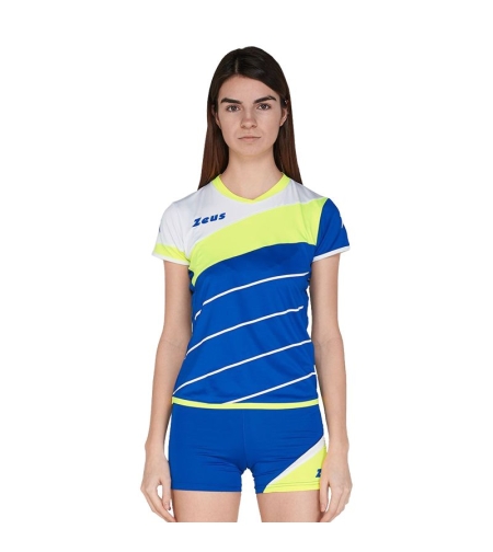 Дамски Волейболен Екип ZEUS Kit Lybra Donna Electric Royal/Giallo fluo