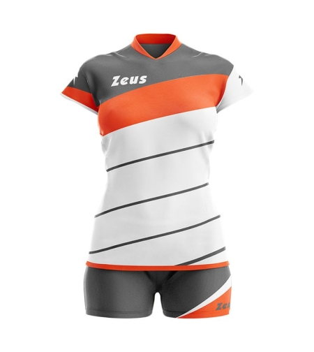 Дамски Волейболен Екип ZEUS Kit Lybra Donna Bianco/Arancio