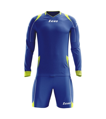 Детски Вратарски Екип ZEUS Kit Gk Paros Electric Royal/Giallo fluo