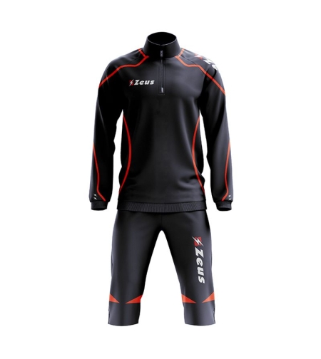 Детски Анцуг ZEUS Tuta Viky 3/4 Pant Nero/Arancio