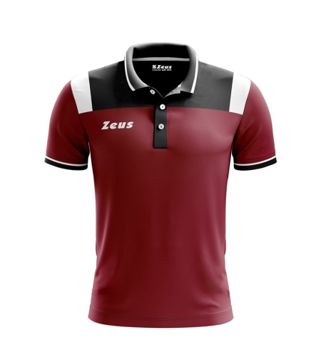 Детска Тениска ZEUS Polo Vesuvio Granata/Nero