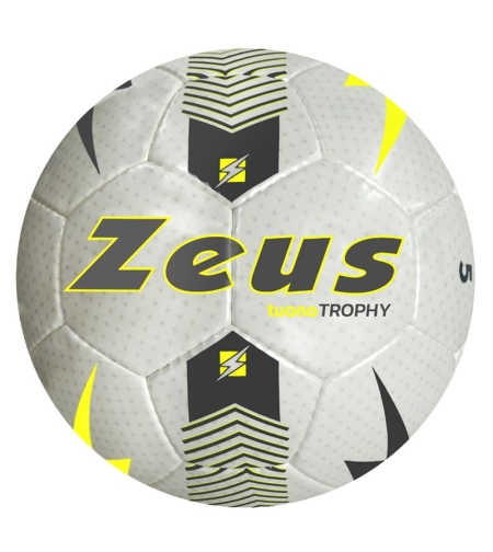 Футболна Топка ZEUS Pallone Trophy Bianco/Giallo Fluo