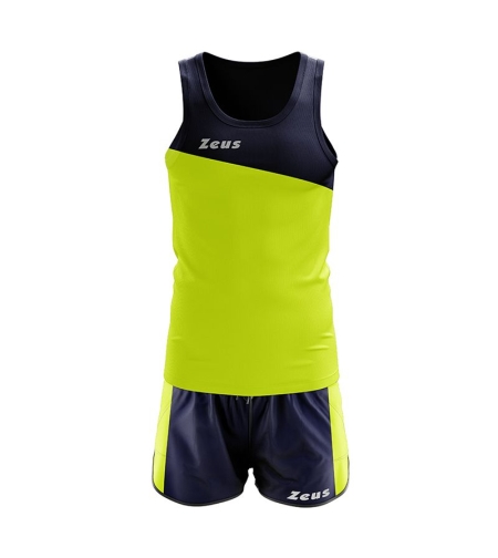 Екип За Бягане ZEUS Kit Robert Blu/Giallo Fluo