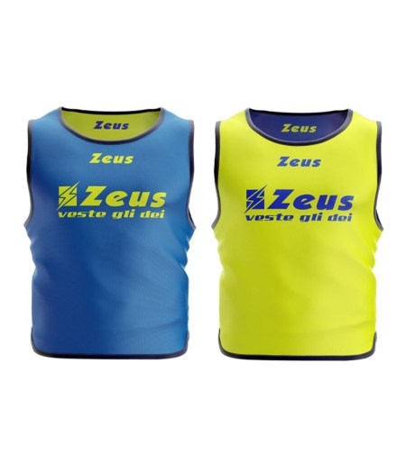 Мъжки Двулицев Тренировъчен Потник ZEUS Reversible Casacca Giano Electric Royal/ Giallo Fluo