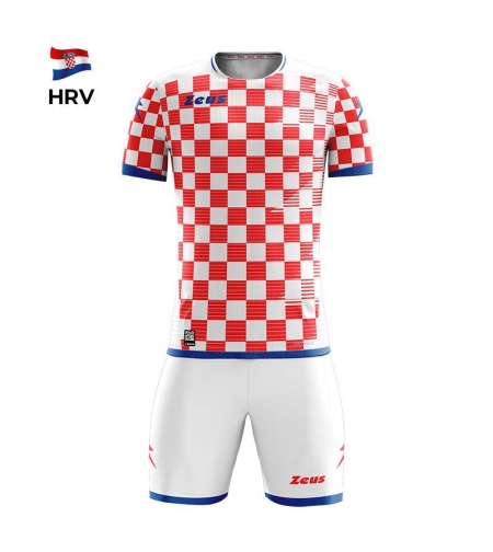 Детски Спортен Екип ZEUS Kit Mundial HRV Bianco/Rosso