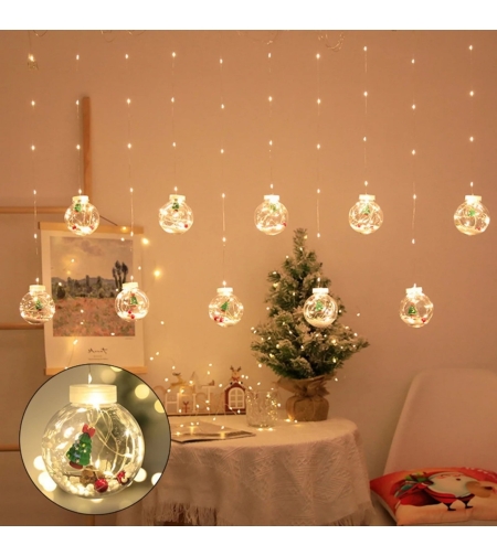 Блестящи коледни топки (3 м) | XMASBALL