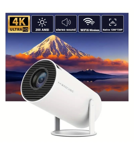 Проектор с Android 11.0 , двойна WiFi връзка, HD резолюция 1280x720p