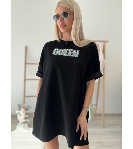 Черна рокля Queen