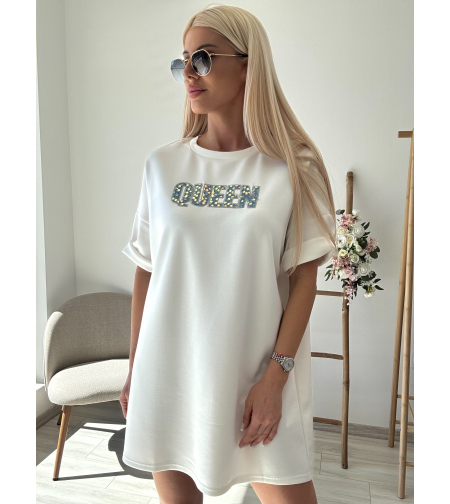 Бяла рокля Queen