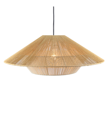 HAT A LAMP PENDANT METAL ROPE NATURAL WHITE 60x60x