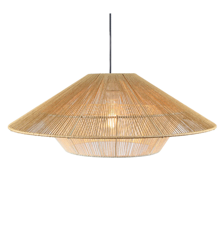 HAT B LAMP PENDANT METAL ROPE NATURAL WHITE 50x50x