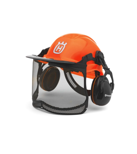 Професионална каска с много голям визьор